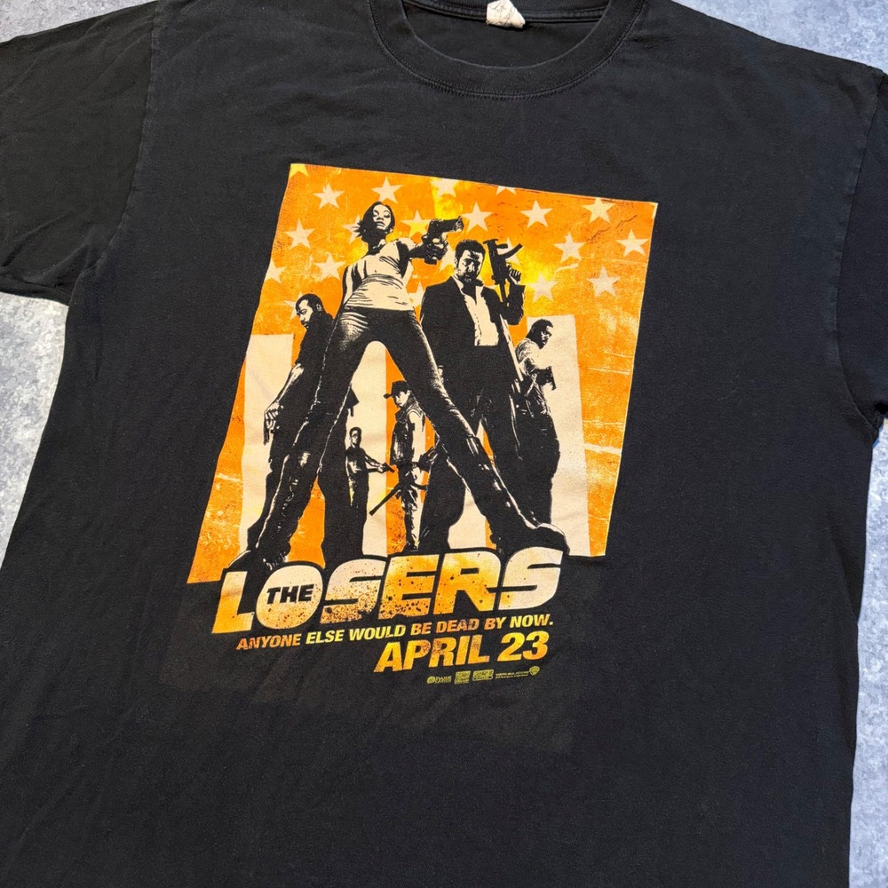 The Losers Movie T Shirt Mens XL Black April 23 Film Promo Tee